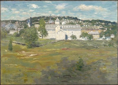 Willimantic İplik Fabrikası, 1893 by Julian Alden Weir