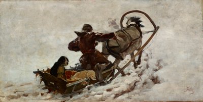 Köpekler avda, 1886 dolayları (tuval üzerine yağlıboya) by Julian Falat