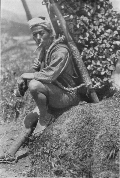 Orta yaşlı havai, bizi incelemeden geçirmek için aceleyle kıyıya oturdu, c1900, 1921 by Julian Leonard Street