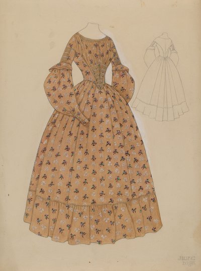 Elbise, ç. 1937. by Julie C Brush