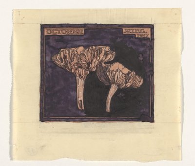 Mantarlar Ekim (nesne üzerindeki başlık) by Julie de Graag (signed by artist)
