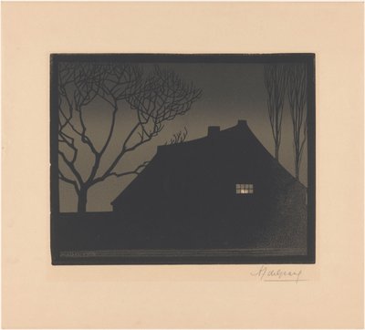 kış akşamı by Julie de Graag (signed by artist)