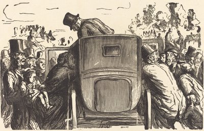 Evrensel Sergi: Yabancı arzu edilen tüm imkanları bulur... by Julien Antoine Peulot after Honoré Daumier