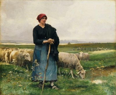 Sürüsüyle Bir Çoban, by Julien Dupre