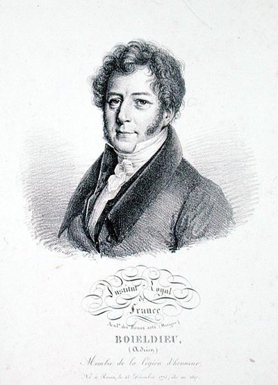 Francois Adrien Boieldieu (1775-1834) 1828 (taş) by Julien Leopold (after) Boilly