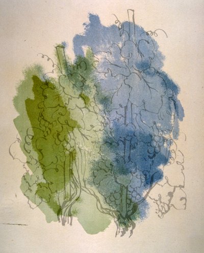 Esprili Şarap İllüstrasyonu 1946. Julien Pavil'in illüstrasyonu by Julien Pavil