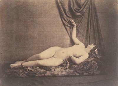 [Yatan Kadın Çıplak], ca. 1853. by Julien Vallou de Villeneuve