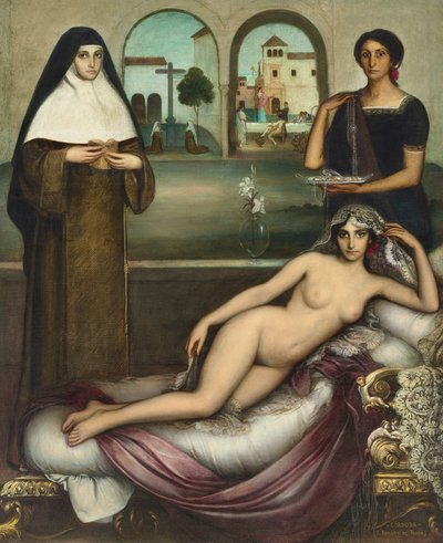 İki Yol, 1915. by Julio Romero de Torres