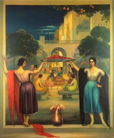 Spring Primavera, c.1915 (panelde yağ) by Julio Romero de Torres