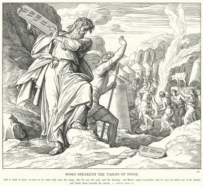 Musa Taş Masaları Kırar (gravür) by Julius (after) Schnorr von Carolsfeld