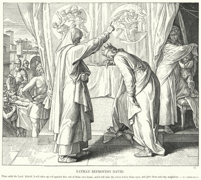 Nathan Azarlayan David (gravür) by Julius (after) Schnorr von Carolsfeld