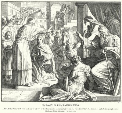 Süleyman Kral Bildirildi (gravür) by Julius (after) Schnorr von Carolsfeld