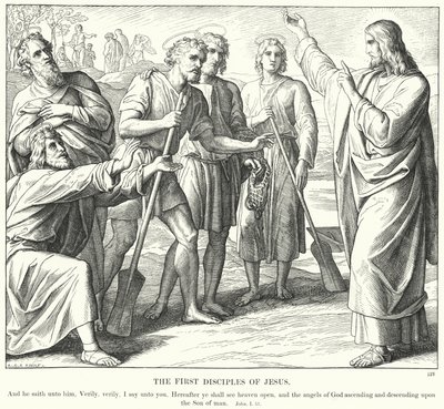 İsa'nın İlk Havarileri (gravür) by Julius (after) Schnorr von Carolsfeld
