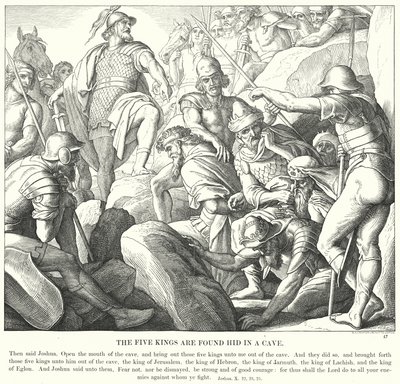 Beş Kral Mağarada Saklı Bulundu (gravür) by Julius (after) Schnorr von Carolsfeld