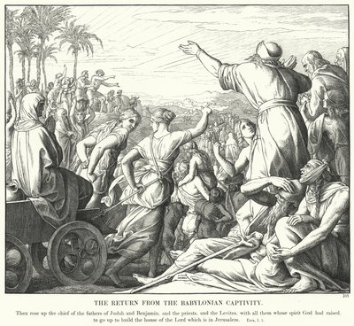 Babil Esaretinden Dönüş (gravür) by Julius (after) Schnorr von Carolsfeld