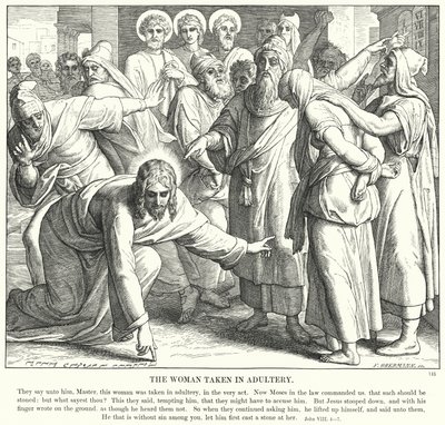 Zina Edilen Kadın (gravür) by Julius (after) Schnorr von Carolsfeld