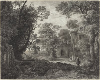 Akşam Woodland Şapeli by Julius Albert Elsasser