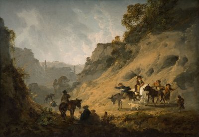 Göt Yarışı Olan Çingeneler, 1792 by Julius Caesar Ibbetson
