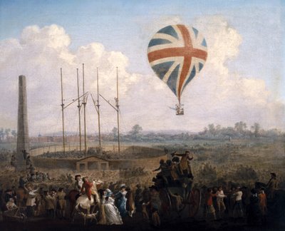 Bay Lunardis Yeni Balon, 29 Haziran 1785 by Julius Caesar Ibbetson