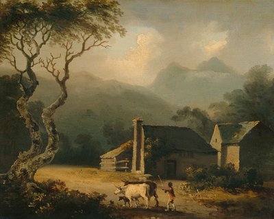 Toplanan Fırtına (panel üzerine yağ) by Julius Caesar Ibbetson