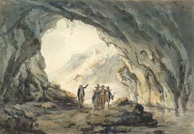 Mağara Yolcuları (kağıt üzerinde wc) by Julius Caesar Ibbetson