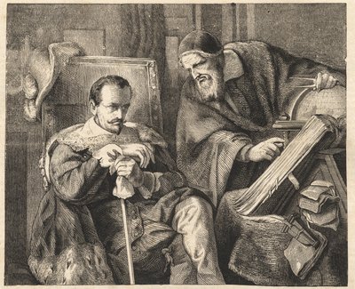 Albrecht von Wallenstein (Waldstein) (1583-1634), astrolog Giovanni Battista Seni (Seno, Zeno, Senno Zenno) (1600-1656) ile Julius Schrader