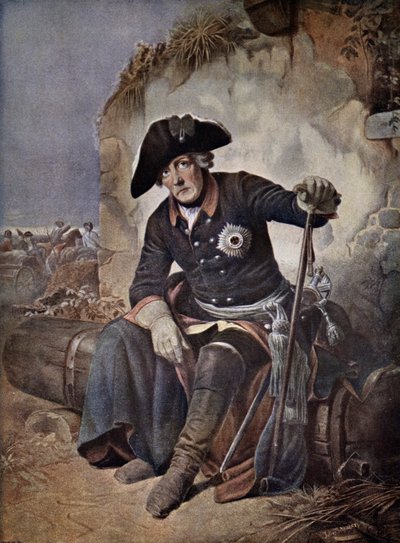 Büyük Frederick, Prusya Kralı (renkli taş) by Julius Friedrich Anton (after) Schrader