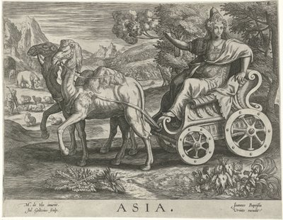 Asya Asya (nesne üzerindeki başlık) Dört kıta (dizi adı) by Julius Goltzius
