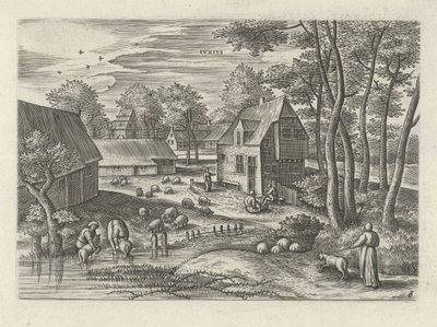 Haziran Ivnivs (nesne üzerindeki başlık) On İki Ay (dizi adı) by Julius Goltzius