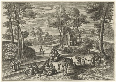 Mayıs Maivs (nesne üzerindeki başlık) On İki Ay (dizi adı) by Julius Goltzius