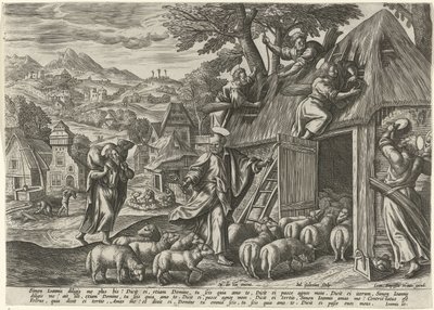 Peter, Good Shepherd'ın İyi Çoban Benzetmesi olarak (dizi başlığı) by Julius Goltzius