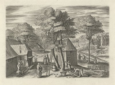 Eylül (nesne üzerine başlık) On iki ay (dizi başlığı) by Julius Goltzius