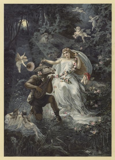 Bir Yaz Gecesi Rüyası (chromolitho) için İllüstrasyon by Julius Hoeppner