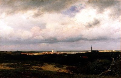 Lahey yakınlarında bir Sahil Görünümü by Julius Jacobus de Sande Bakhuizen