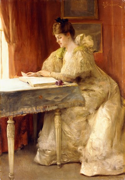 Bir Hanımefendinin Portresi, by Julius Leblanc Stewart