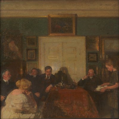 Sanatçının Evinde Bir Parti by Julius Paulsen