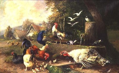 Pompalı Kümes Hayvanları by Julius Scheuerrer