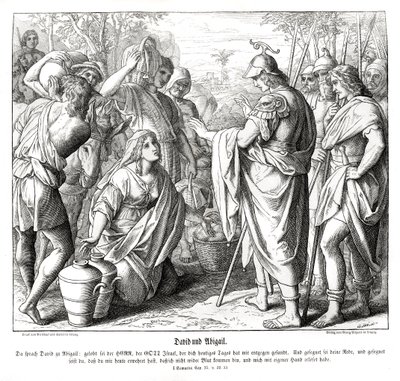David ve Abigail by Julius Schnorr von Carolsfeld
