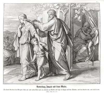 Hacer ve İsmail gönderilir, Genesis by Julius Schnorr von Carolsfeld
