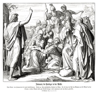 Vaftizci Yahya, Matta İncili by Julius Schnorr von Carolsfeld