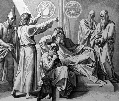 Yusuf ve Firavun by Julius Schnorr von Carolsfeld