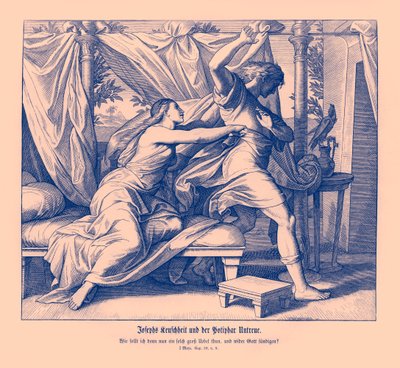 Joseph Potifar ile yalan söylemeyi reddediyor, Genesis by Julius Schnorr von Carolsfeld