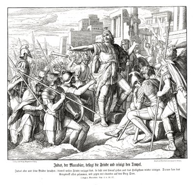 Yahuda Makabi düşmanlarını yener by Julius Schnorr von Carolsfeld