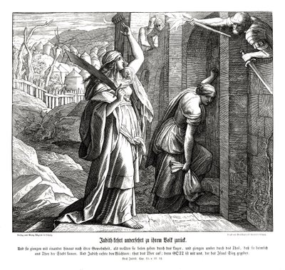 Judith halkına döner, Judith kitabı by Julius Schnorr von Carolsfeld