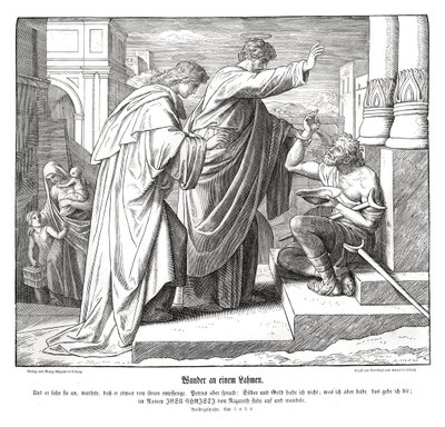 Topal adamın mucizesi, Elçilerin İşleri by Julius Schnorr von Carolsfeld