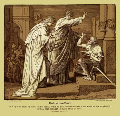 Topal adamın mucizesi, Elçilerin İşleri by Julius Schnorr von Carolsfeld