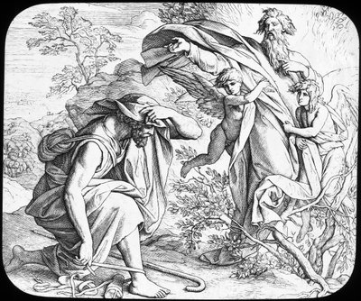 Musa ve Yanan Çalı, 19. yüzyıl by Julius Schnorr von Carolsfeld