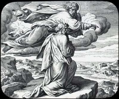 Musa İsrail topraklarına bakıyor, 19. yüzyıl by Julius Schnorr von Carolsfeld