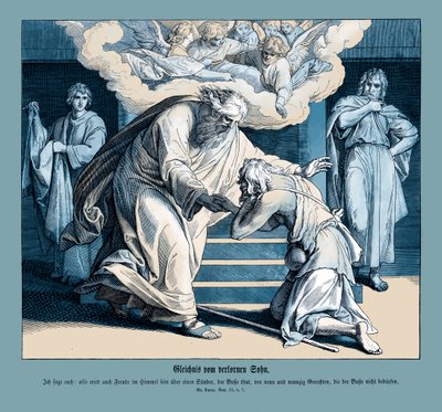 İyi Samiriyeli benzetmesi, Luka İncili by Julius Schnorr von Carolsfeld