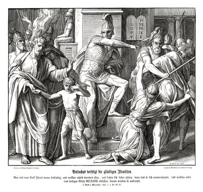 Antiochus tarafından İsrailoğullarına Zulüm by Julius Schnorr von Carolsfeld